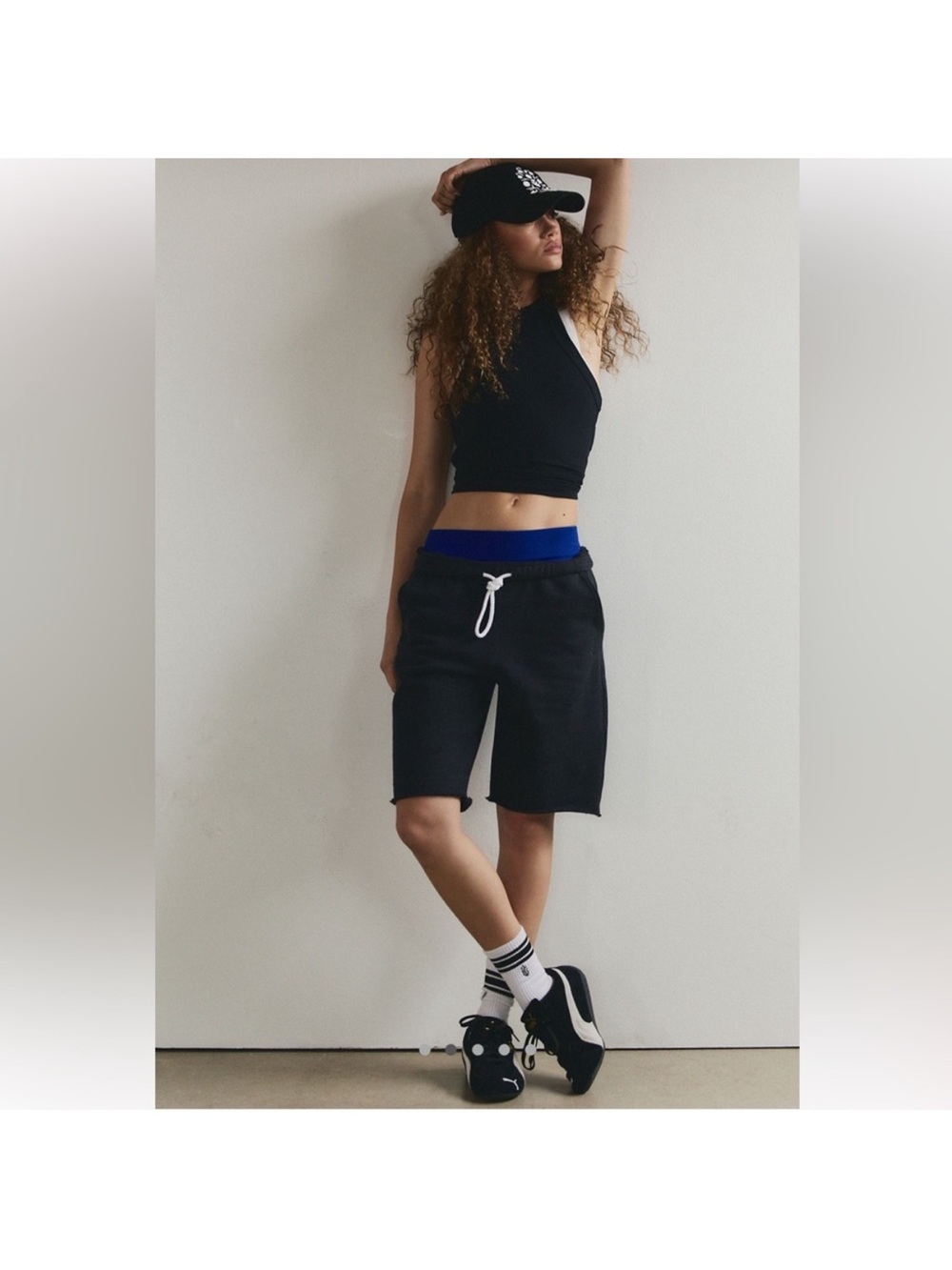FP Movement by Free People Drawstring Sweat Bermuda Shorts